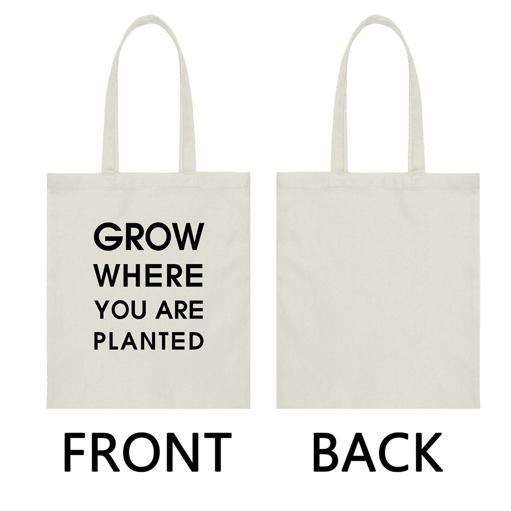 Canvas Tote Bag Shoulder Handbag Purse Reusable for Travel Grocery Shopping - Picture 51 of 109