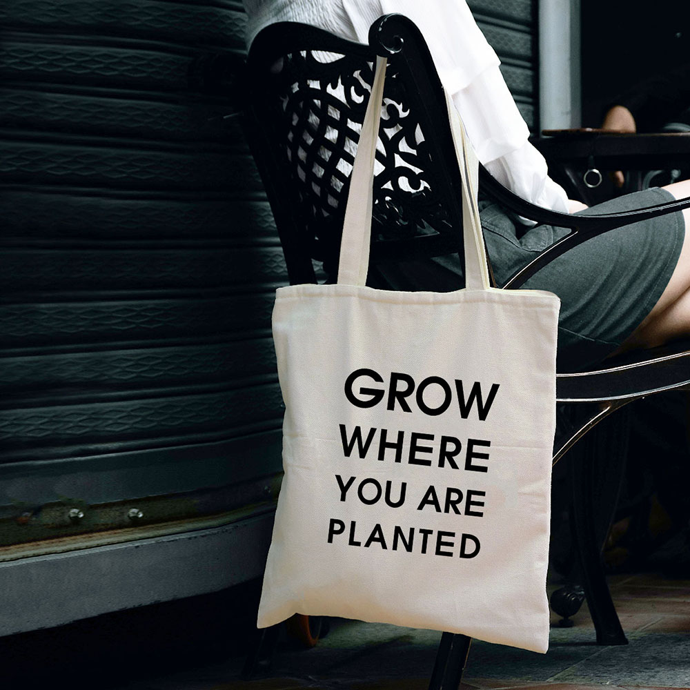 Canvas Tote Bag Shoulder Handbag Purse Reusable for Travel Grocery Shopping - Picture 54 of 109