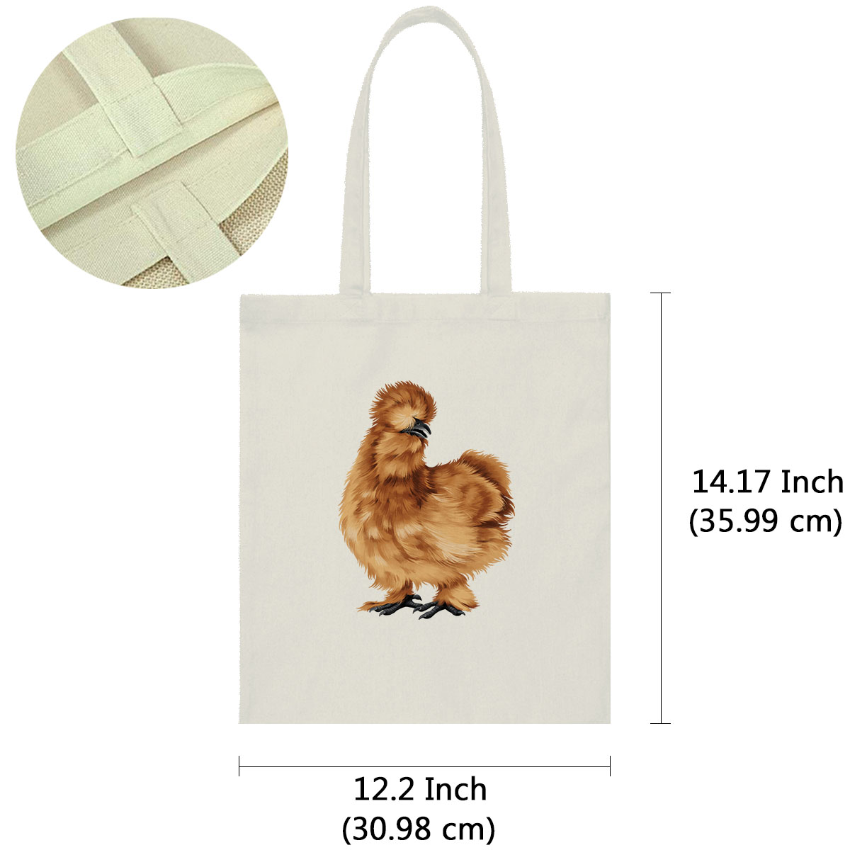 Canvas Tote Bag Shoulder Handbag Purse Reusable for Travel Grocery Shopping - Picture 100 of 109