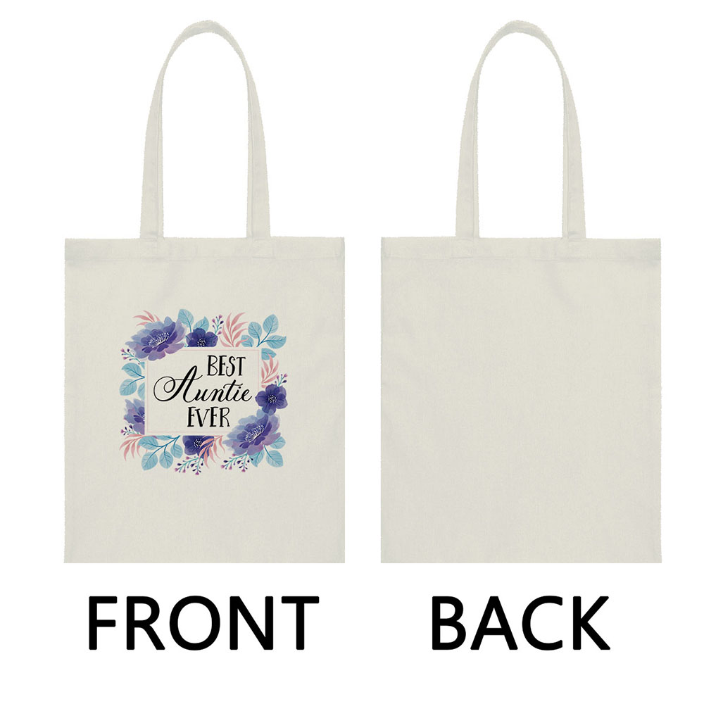 Canvas Tote Bag Shoulder Handbag Purse Reusable for Travel Grocery Shopping - Picture 63 of 109