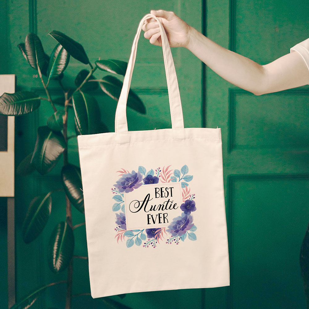 Canvas Tote Bag Shoulder Handbag Purse Reusable for Travel Grocery Shopping - Picture 65 of 109