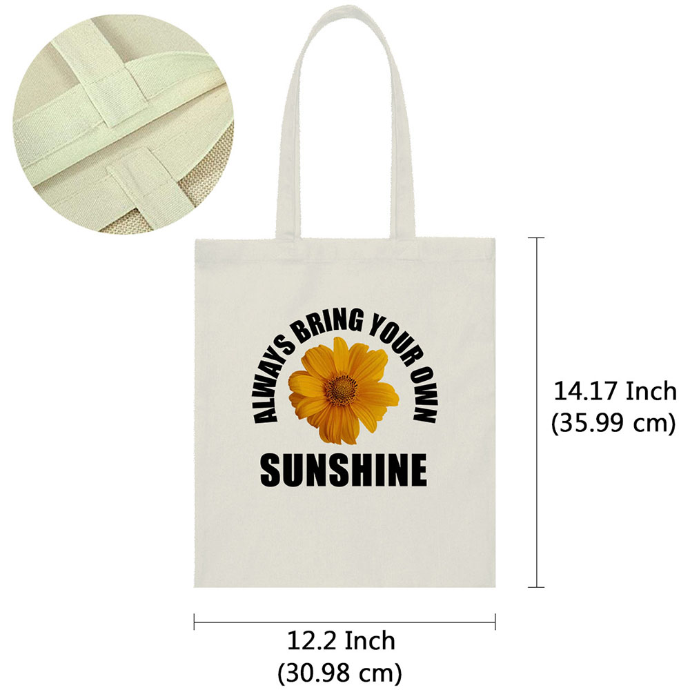 Canvas Tote Bag Shoulder Handbag Purse Reusable for Travel Grocery Shopping - Picture 76 of 109