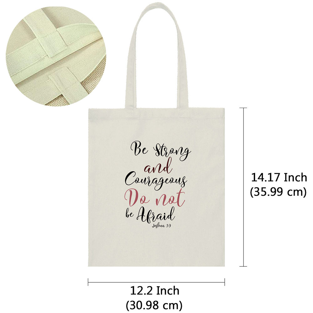 Canvas Tote Bag Shoulder Handbag Purse Reusable for Travel Grocery Shopping - Picture 10 of 109