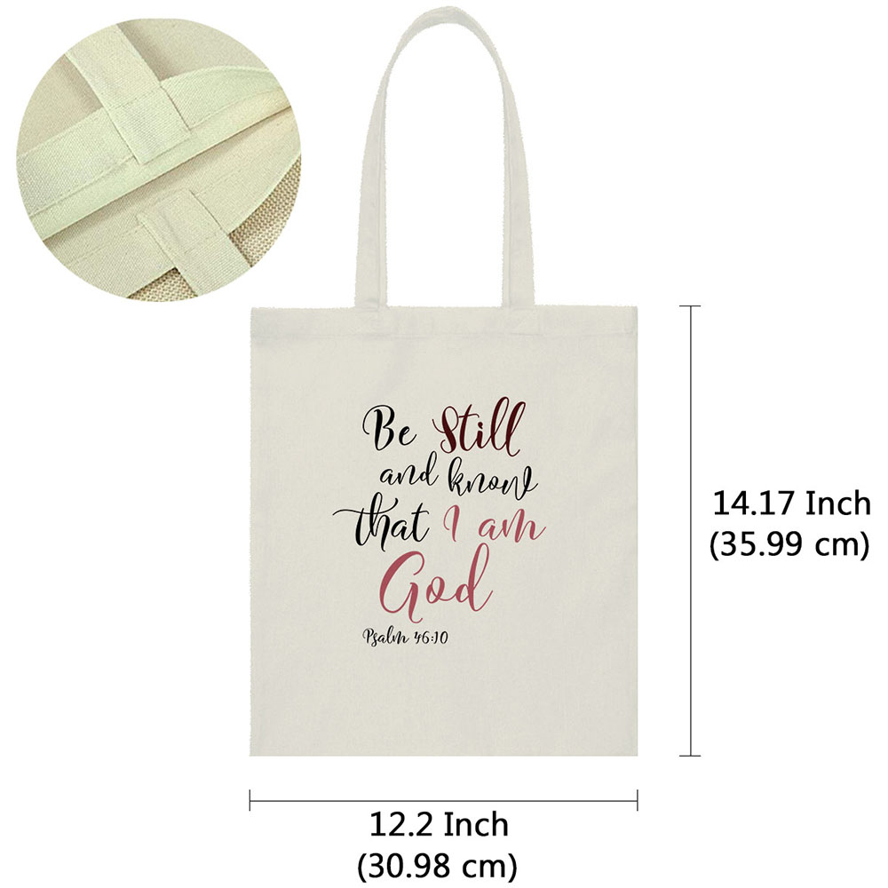 Canvas Tote Bag Shoulder Handbag Purse Reusable for Travel Grocery Shopping - Picture 16 of 109