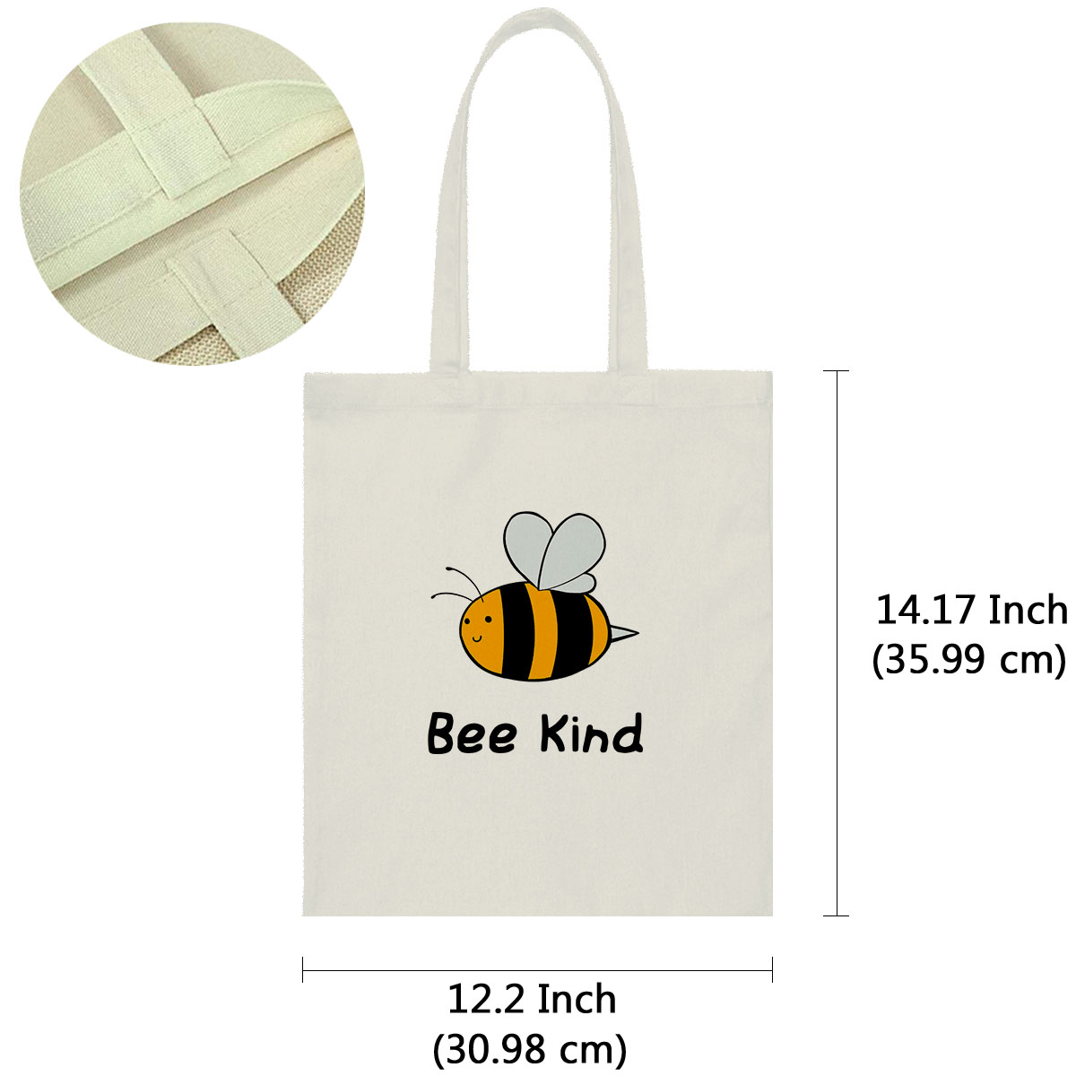 Canvas Tote Bag Shoulder Handbag Purse Reusable for Travel Grocery Shopping - Picture 82 of 109