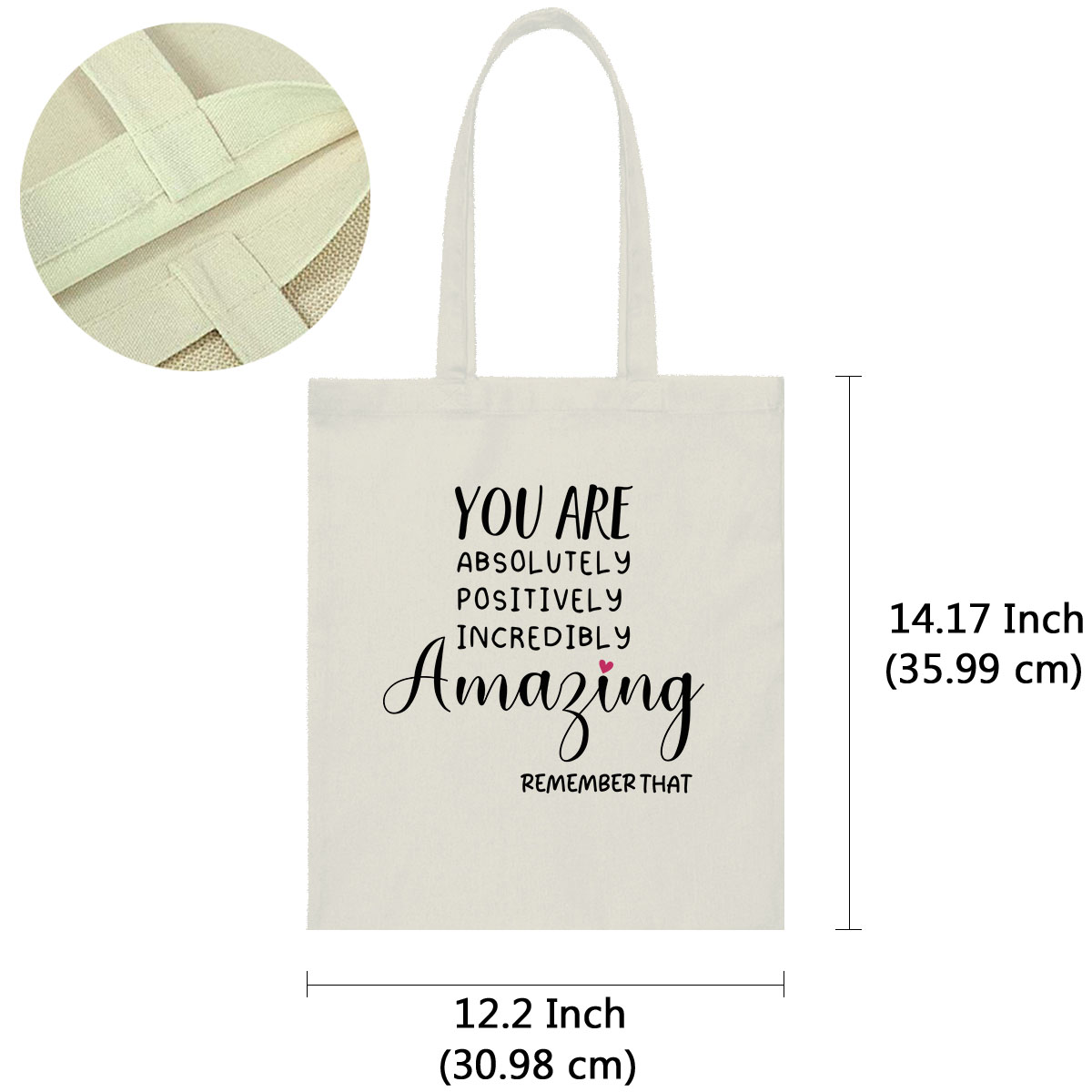 Canvas Tote Bag Shoulder Handbag Purse Reusable for Travel Grocery Shopping - Picture 88 of 109