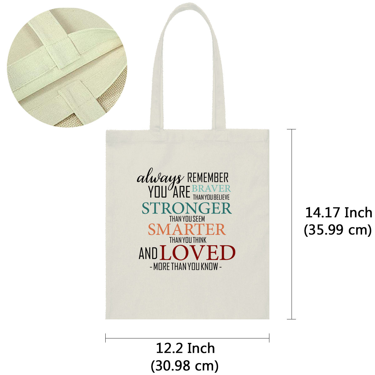 Canvas Tote Bag Shoulder Handbag Purse Reusable for Travel Grocery Shopping - Picture 94 of 109