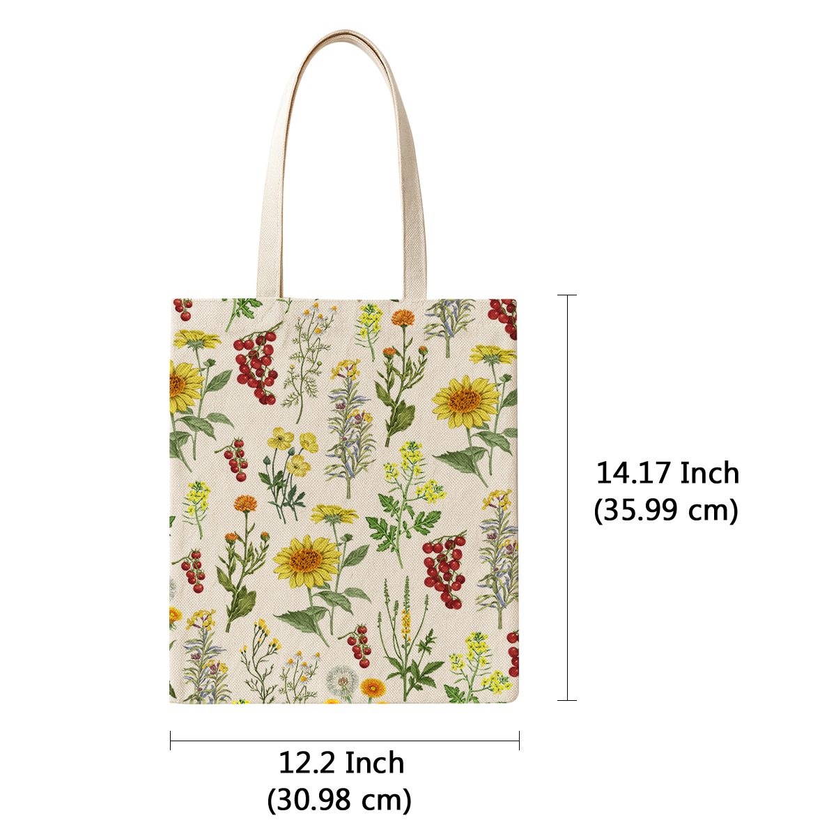 Canvas Tote Bag Shoulder Handbag Purse Reusable for Travel Grocery Shopping - Picture 106 of 109