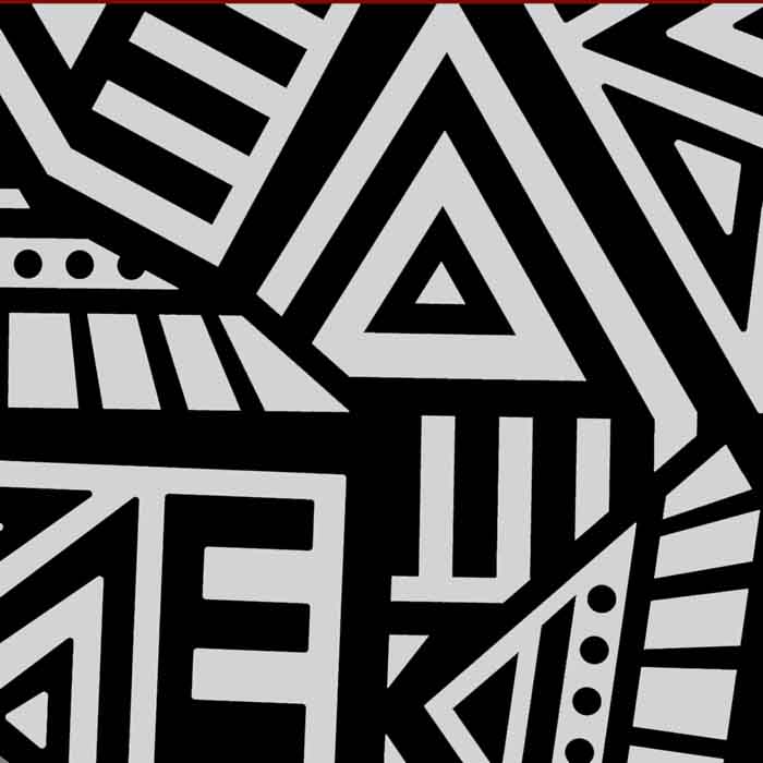 Abstract Black Line Art VinaFrog