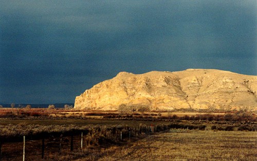 Beaverhead Rock looking to the west on the morning of 3.25.01.