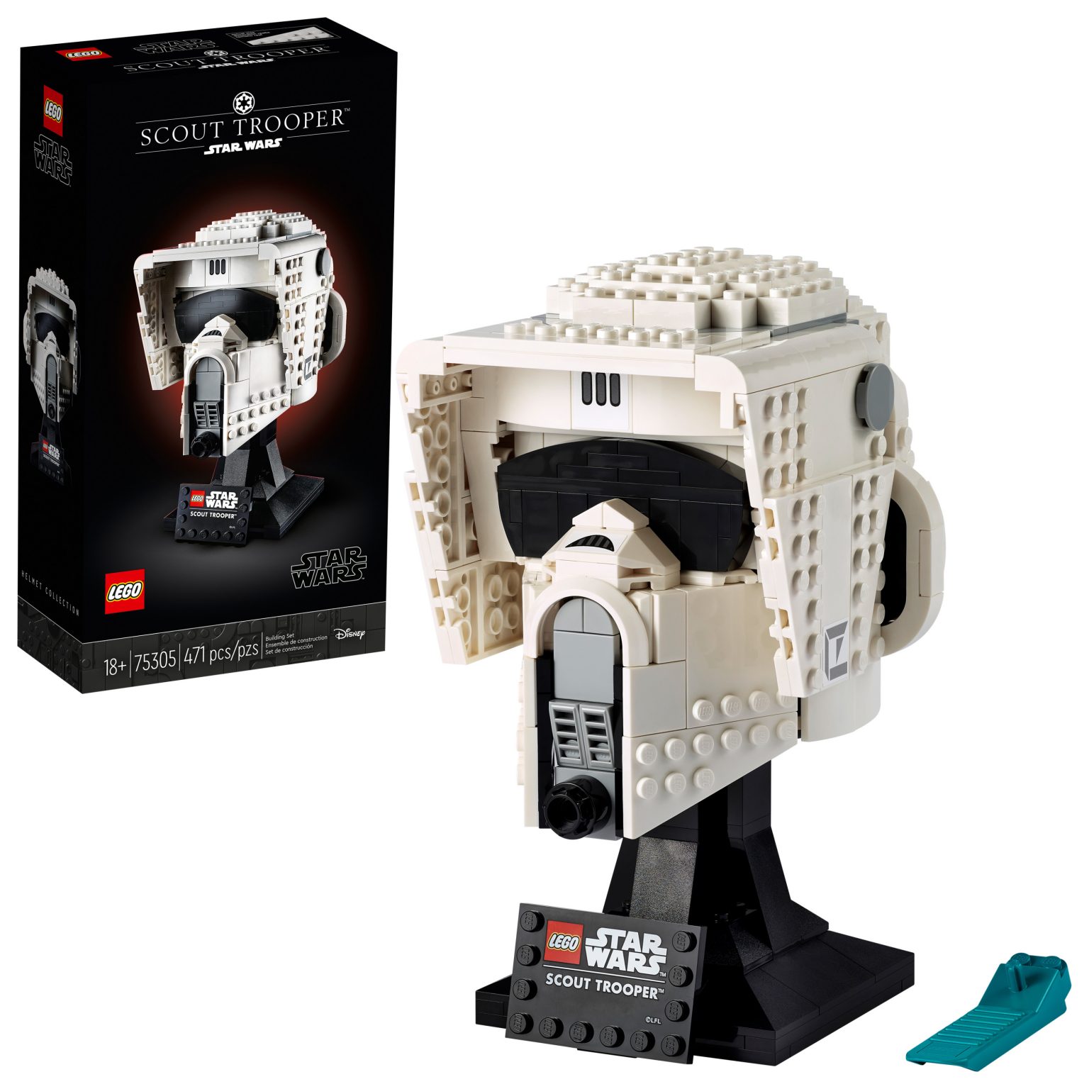 LEGO Star Wars Helmet Collection 75305 Scout Trooper Helmet (1) - The Brothers Brick | The 