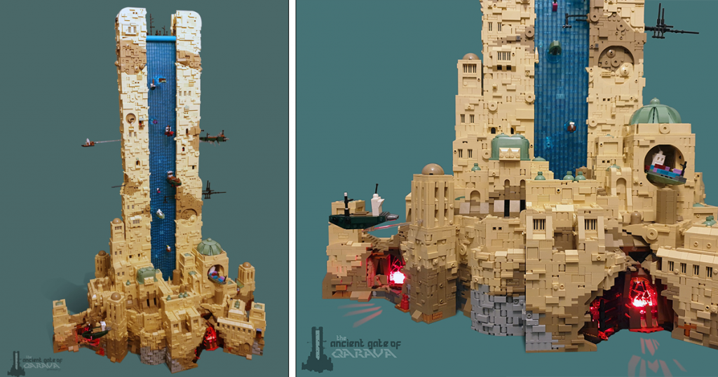 "Aliencat-style" highlighted in ancient LEGO city - combined