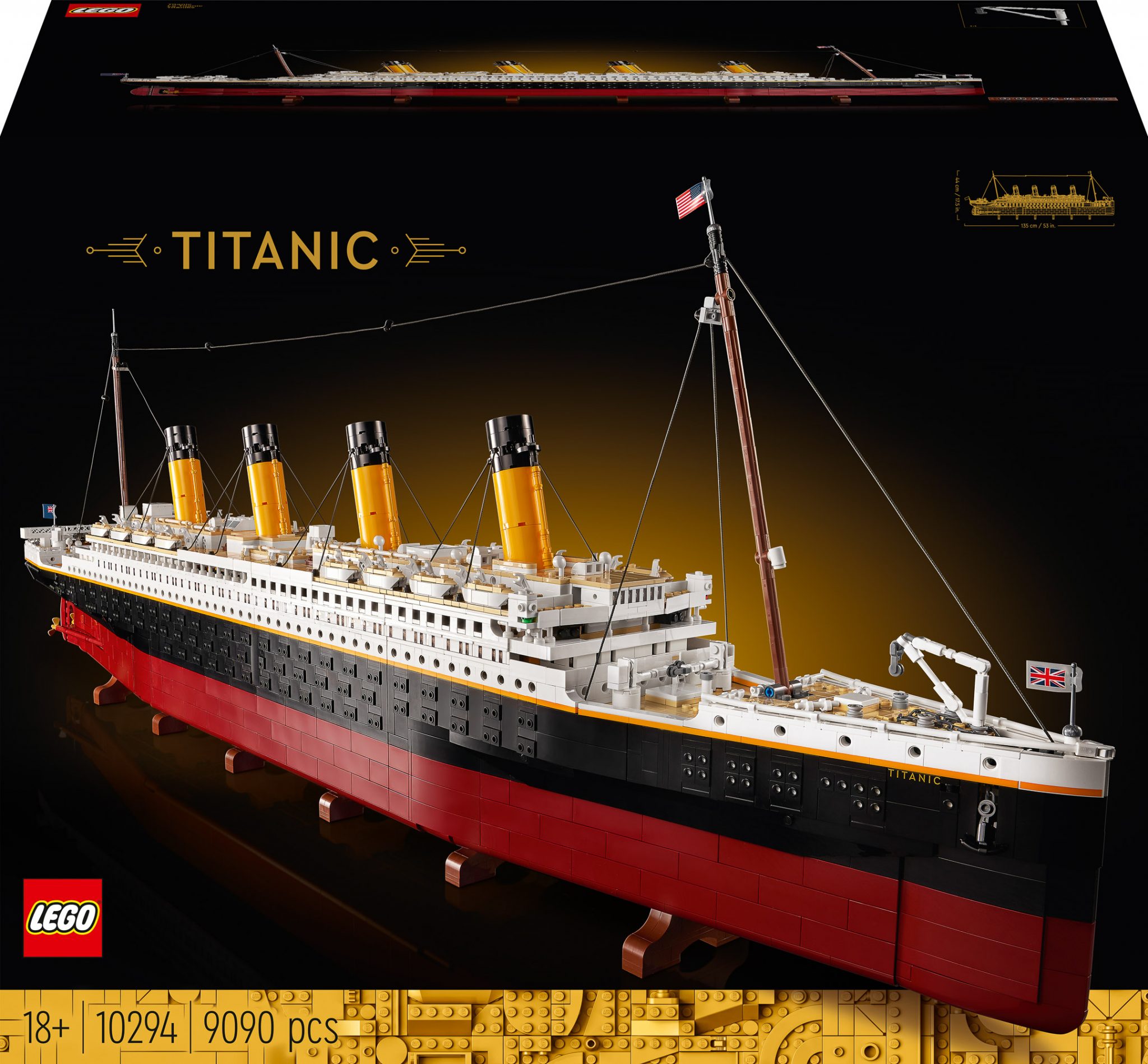 LEGO reveals 9,000piece 10294 Titanic ship model as secondlargest