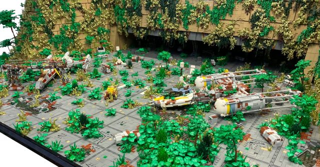 This incredible LEGO Star Wars build shows the temple on Yavin 4