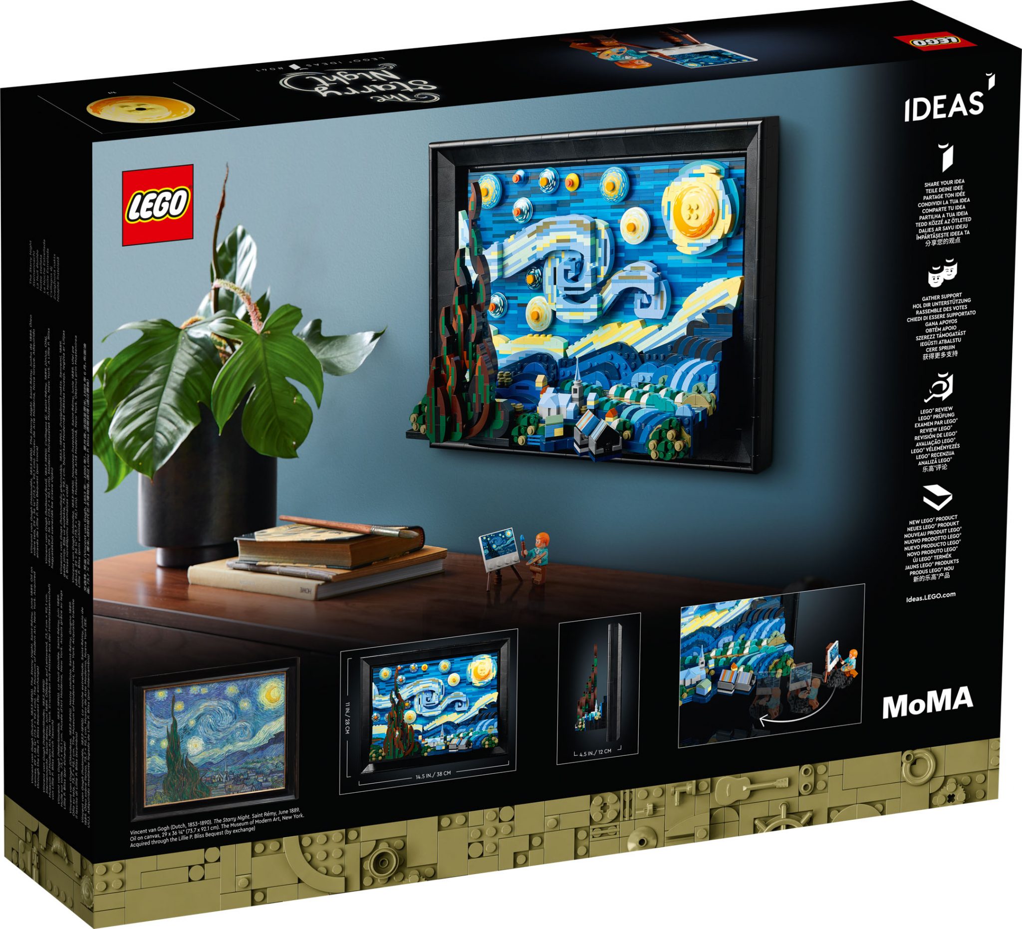 LEGO Ideas 21333 Starry Night by Vincent Van Gogh R53HU2 The