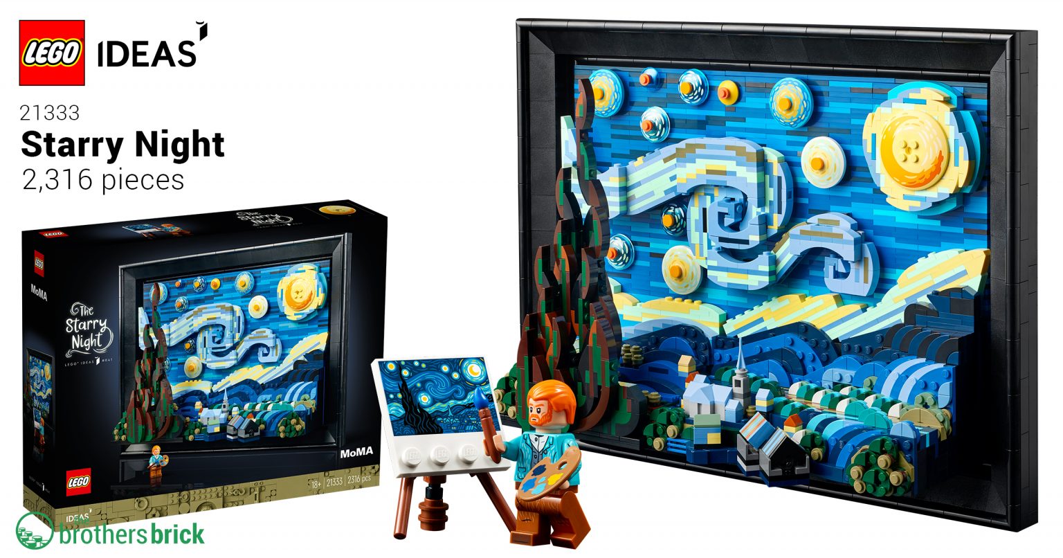 LEGO Ideas 21333 Starry Night by Vincent Van Gogh R53HUTBB Cover