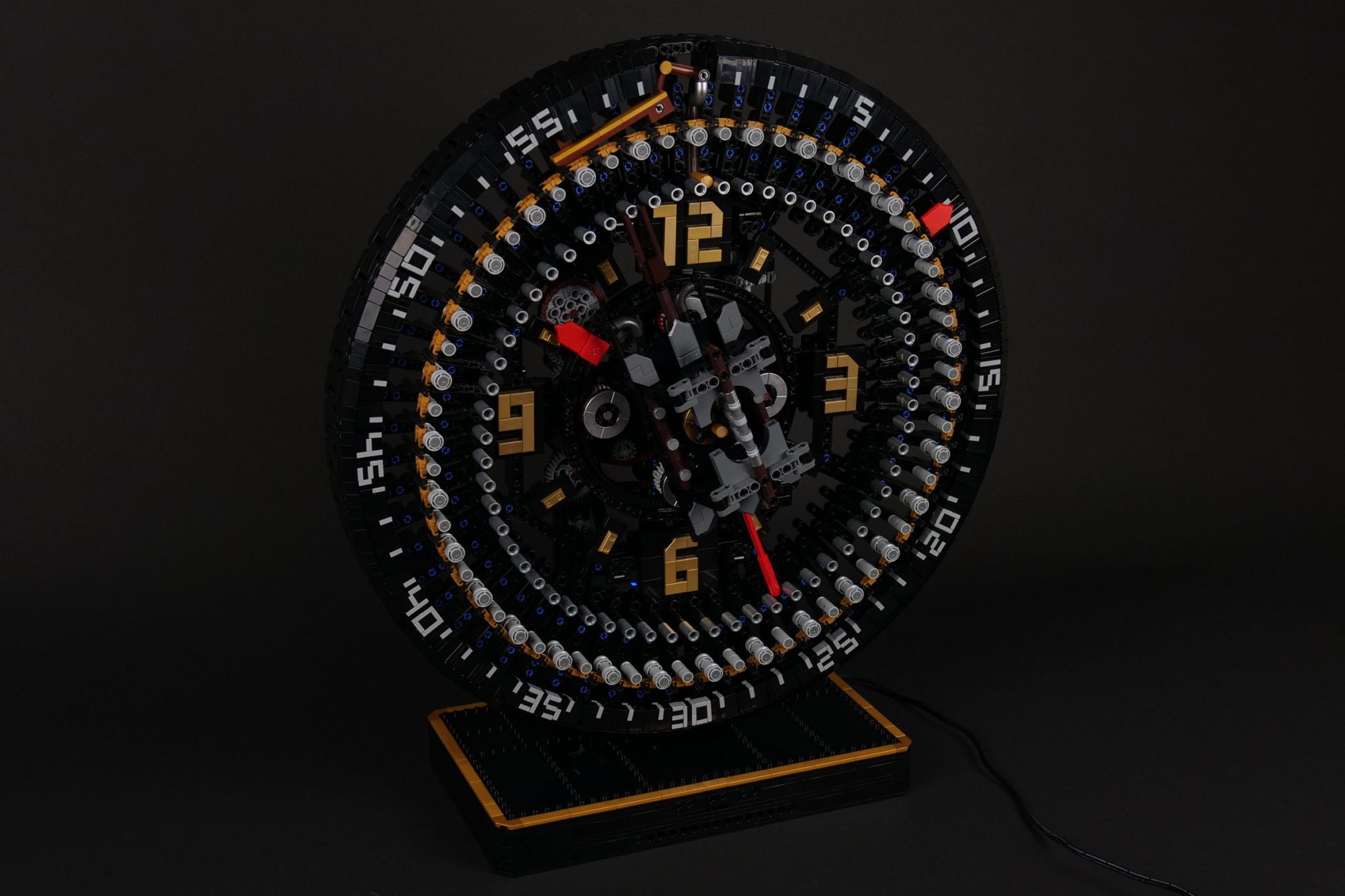 Take the time to watch this real working clock made entirely from LEGO