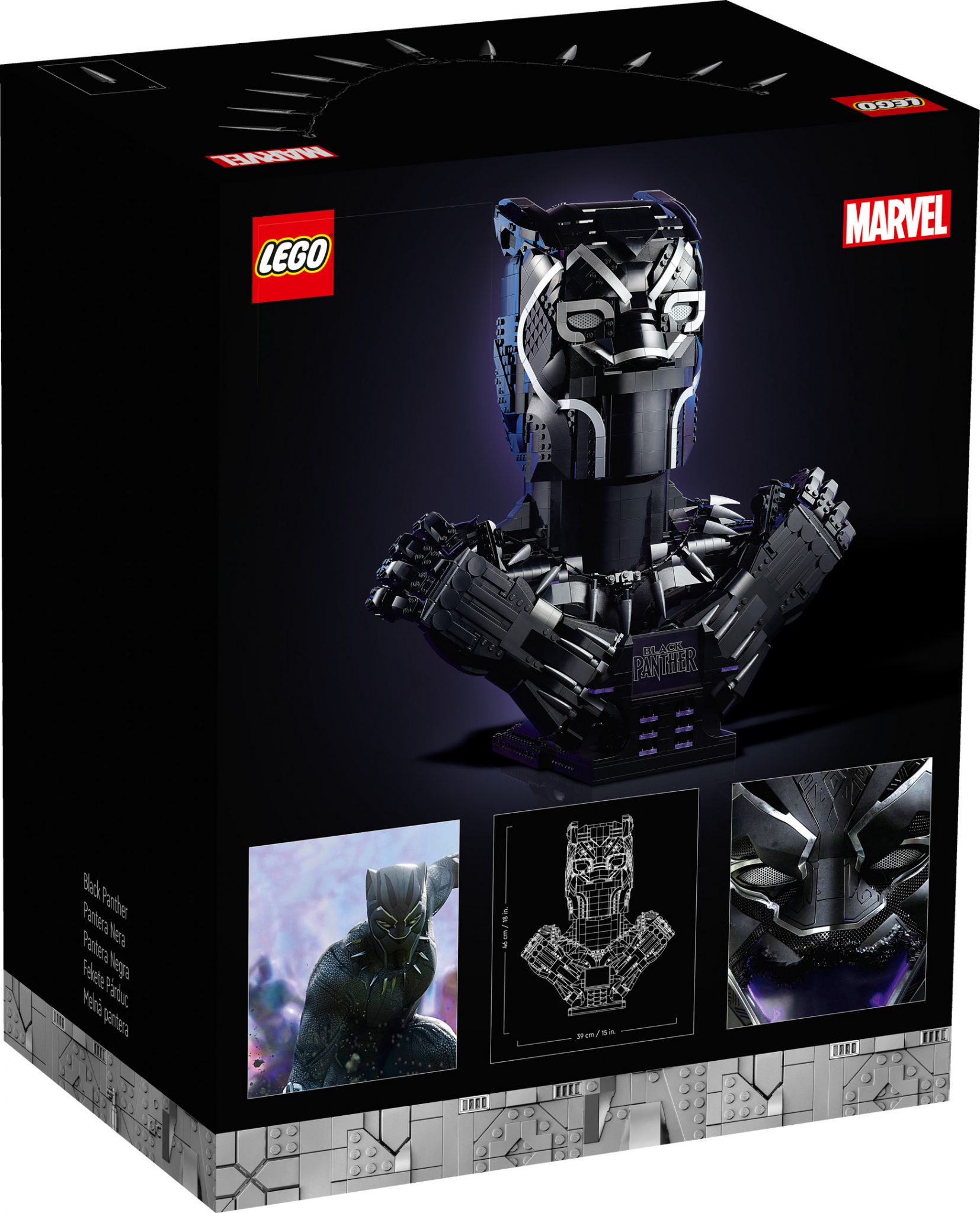 LEGO reveals 76215 Black Panther as massive 3,000piece bust of the