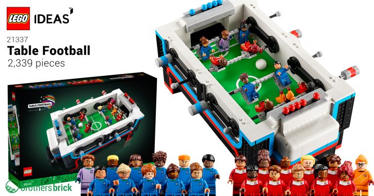LEGO Ideas reveals 21337 Table Football, a 2,300-piece playable game ...