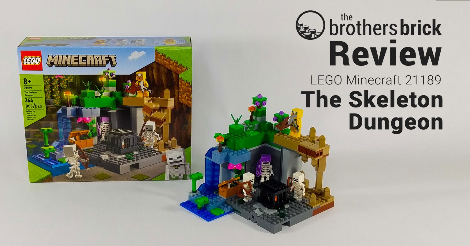 LEGO Minecraft 21189 The Skeleton Dungeon [Review] - The Brothers Brick ...