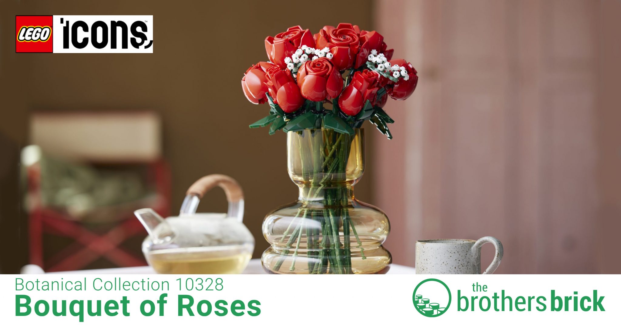 10328 Bouquet of Roses added to LEGO's Botanical Collection [News ...