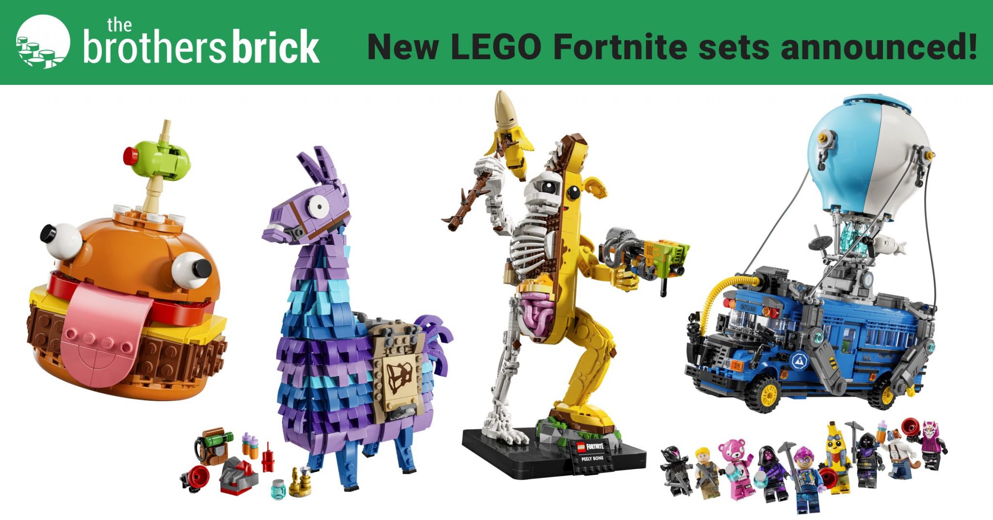 LEGO's Fortnite collaboration extends to four new sets, all available