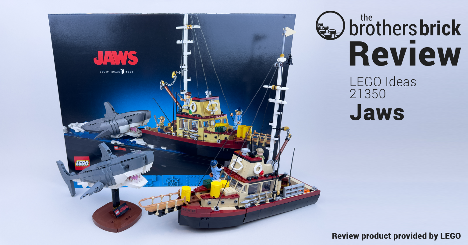 LEGO Ideas 21350 Jaws TBB Review LNMU8H Cover The Brothers Brick 