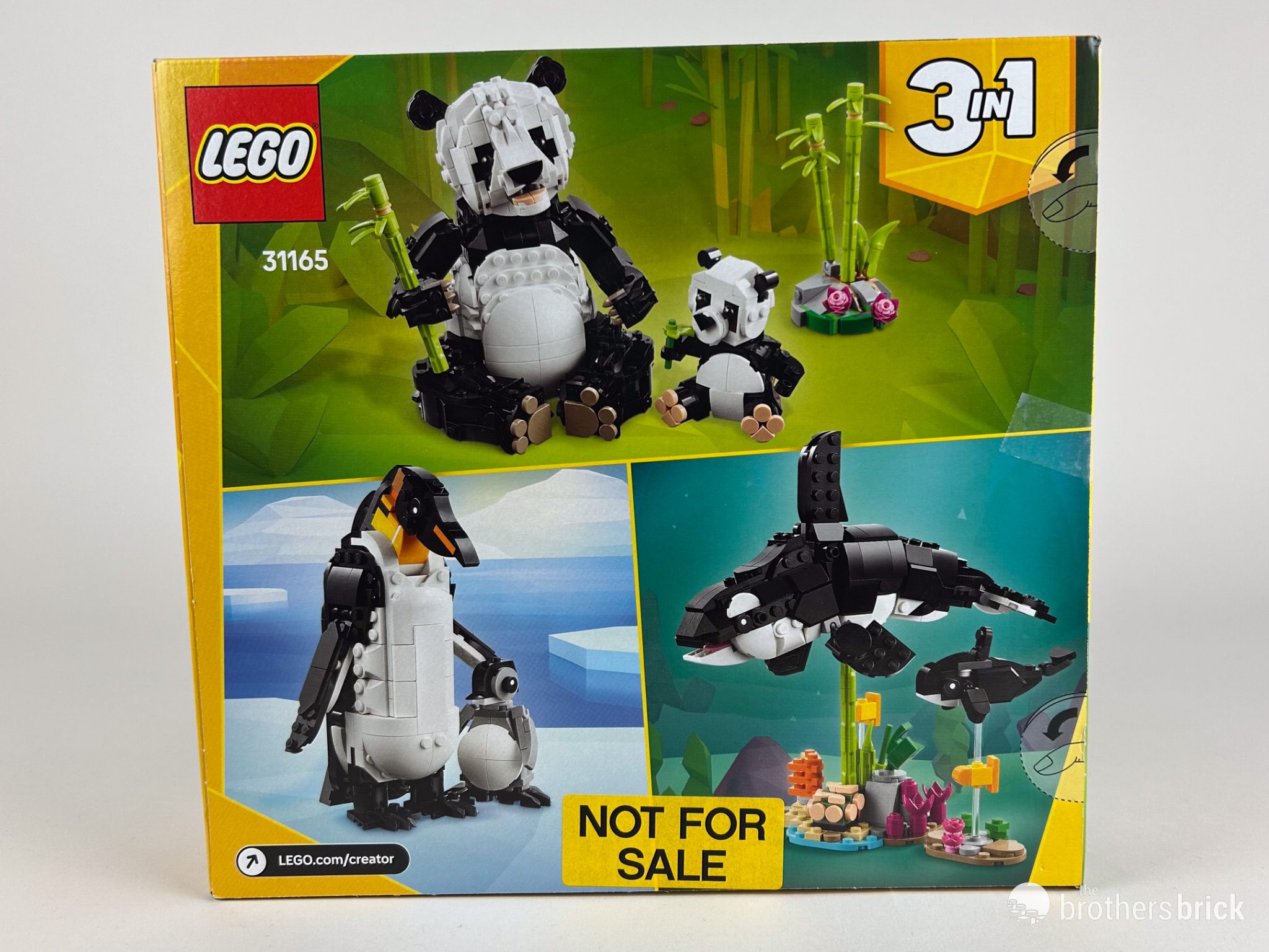 LEGO 31165 Creator Animal Panda Parent and Child 3-in-1 Building Set