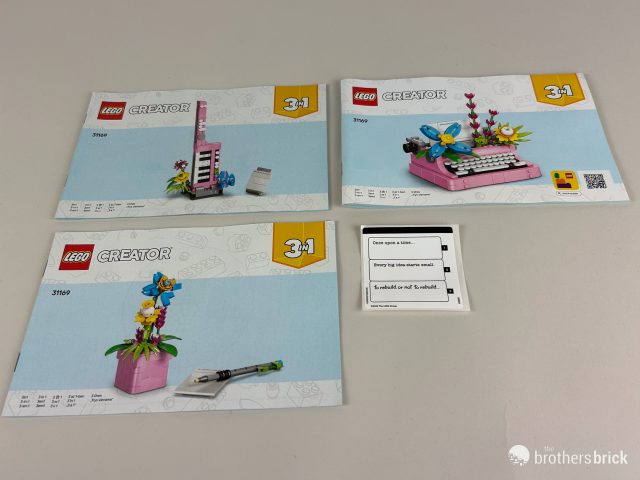 LEGO Creator 3-in-1 31169 Typewriter with Flowers [Review] - The ...