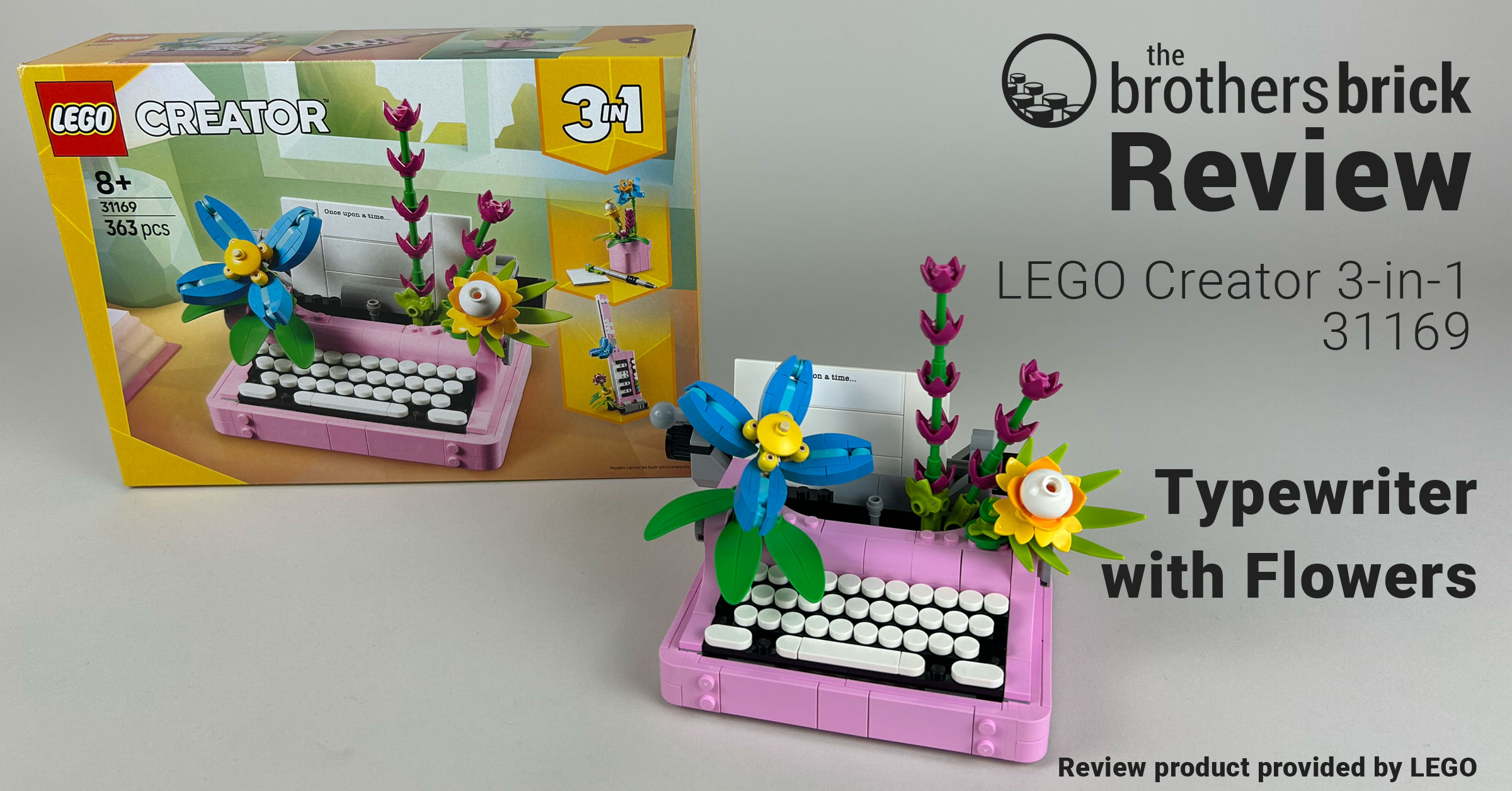 書 30 Typewriter with Flowers 31169 | Creator 3-in-1 | Buy online