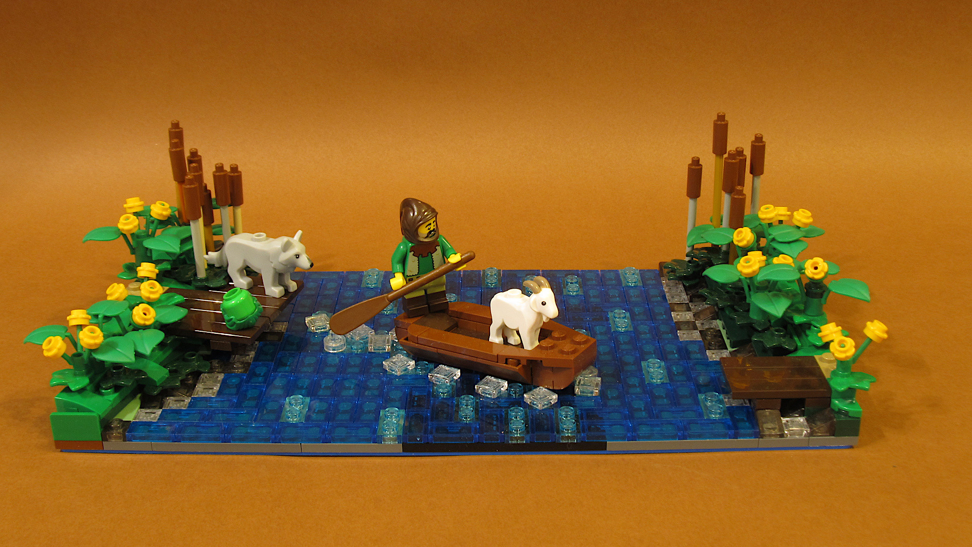 The River Puzzle solved in LEGO - The Brothers Brick | The Brothers Brick