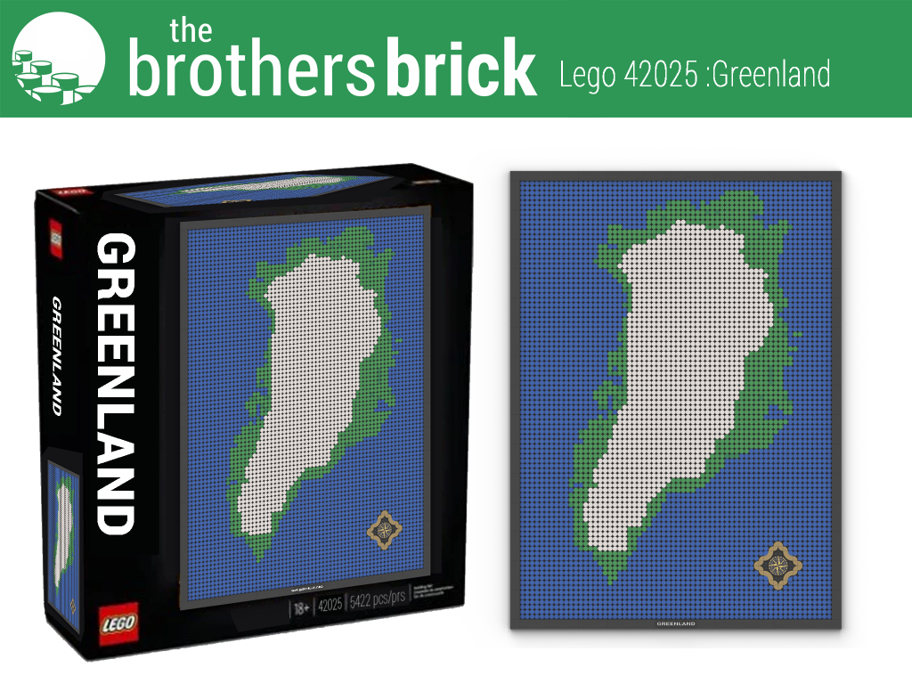 The next LEGO geographic mosaic set revealed: 42025 Map of