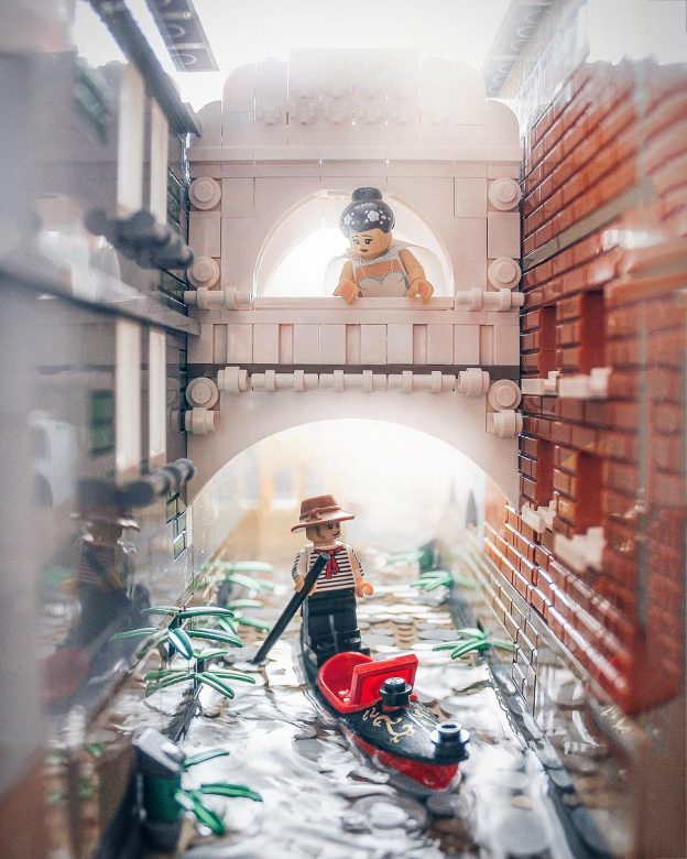 An artistic view of Italy, painted in bricks. - The Brothers Brick