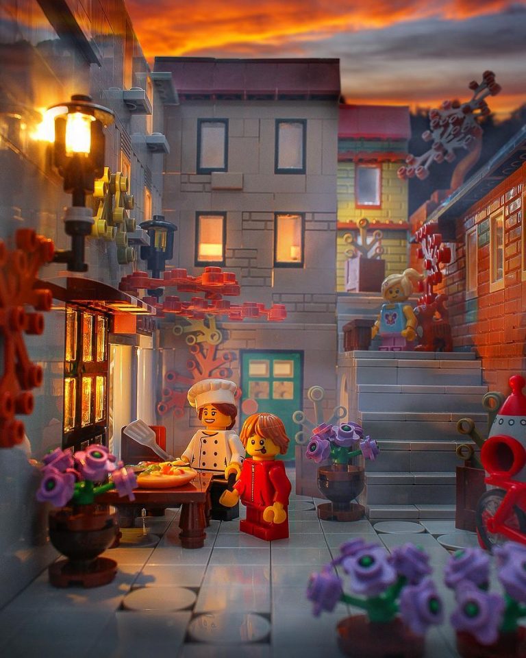 An artistic view of Italy, painted in bricks. - The Brothers Brick