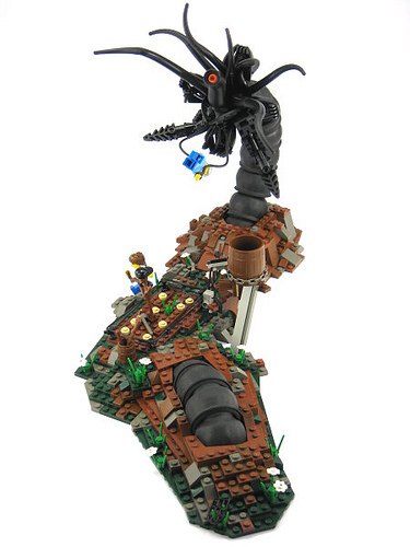 LEGO Black Fantasy Ephram's Garden diorama by Brian Kescenovitz