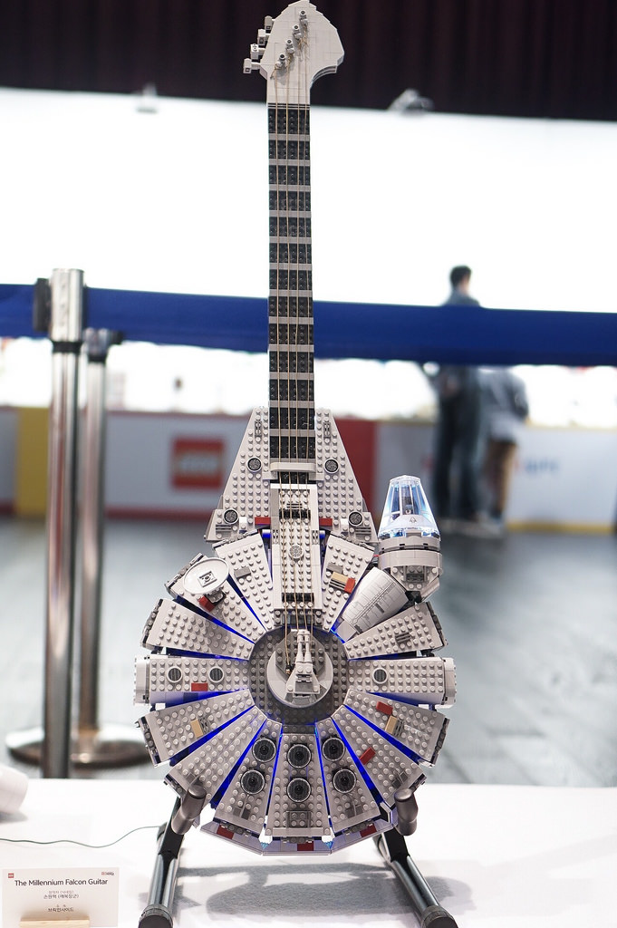 Fan builds epic guitar out of LEGO Star Wars Millennium Falcon | The