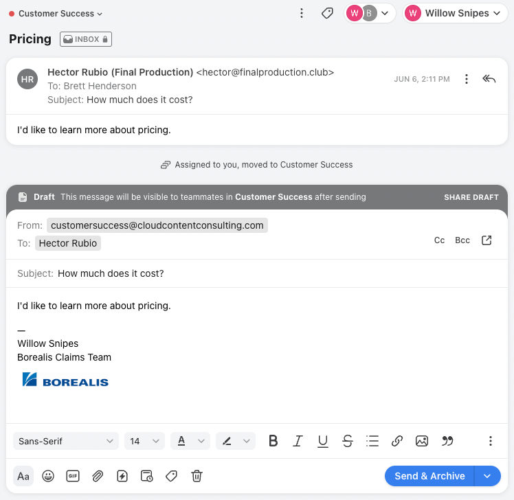 How to reply to, forward, and resend an email Send Messages Front