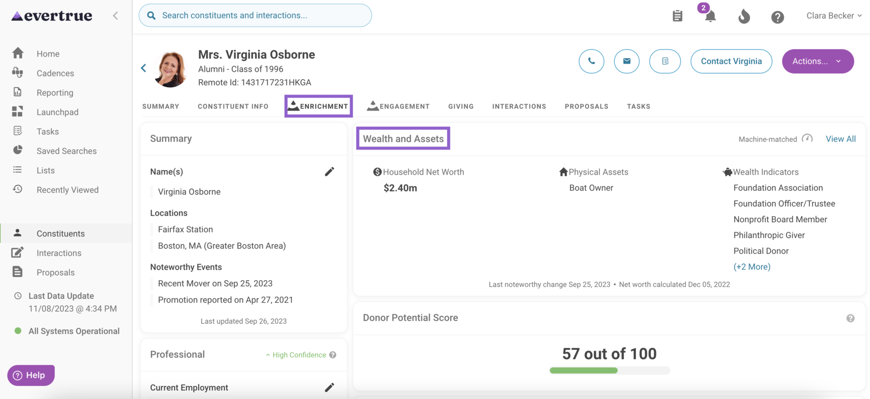 Using Windfall Wealth Data Windfall EverTrue Help Center