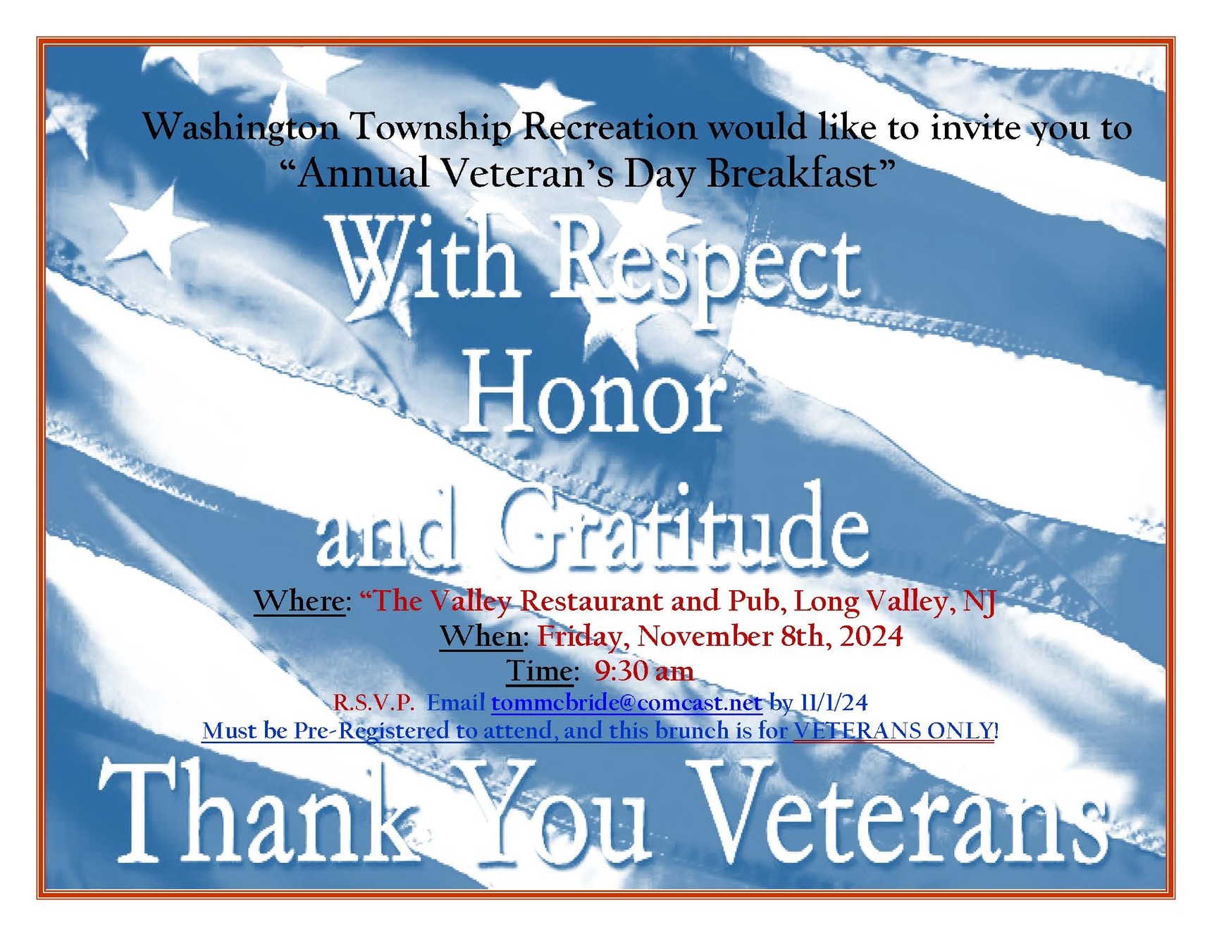 2024 Annual Veteran's Day Breakfast Blog