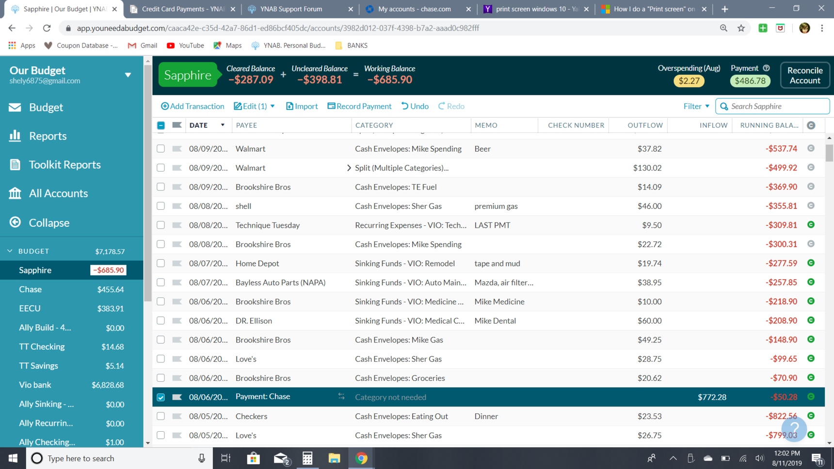 adding a credit card refund ynab 4 adding a credit card refund ynab 4