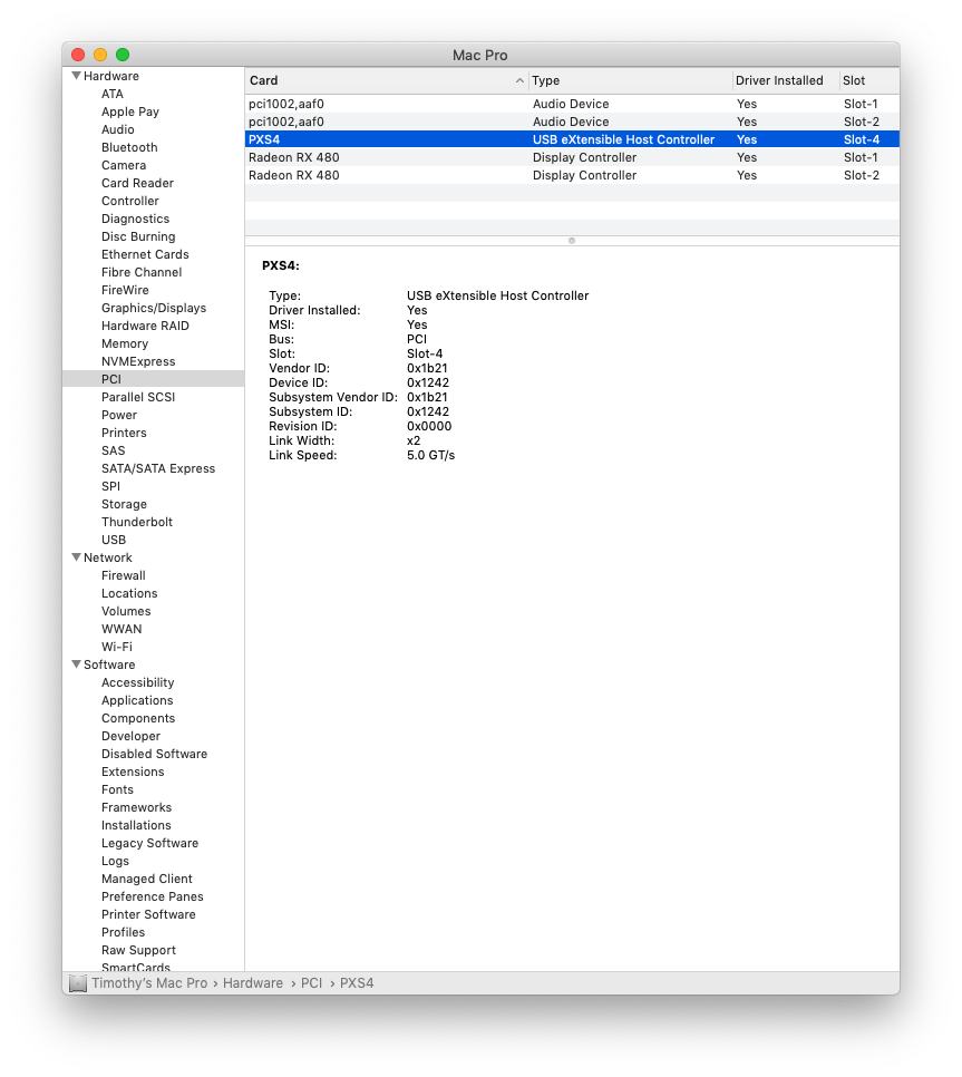 Usb 3 0 Capture Device Showing Up As Low Speed In Classic Mac Pro Wirecast Streaming Recording Q A Telestream Community Forum