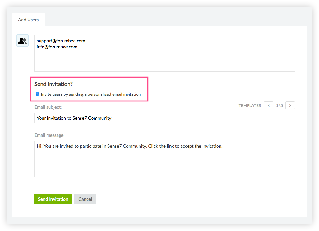 inviting users user access and security forumbee community