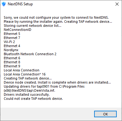 WIndows App issues - Discussions - NextDNS Help Center