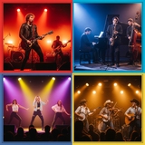 Live band music logo