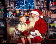 Santa reading