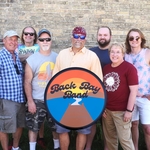 Band promo photo with logo