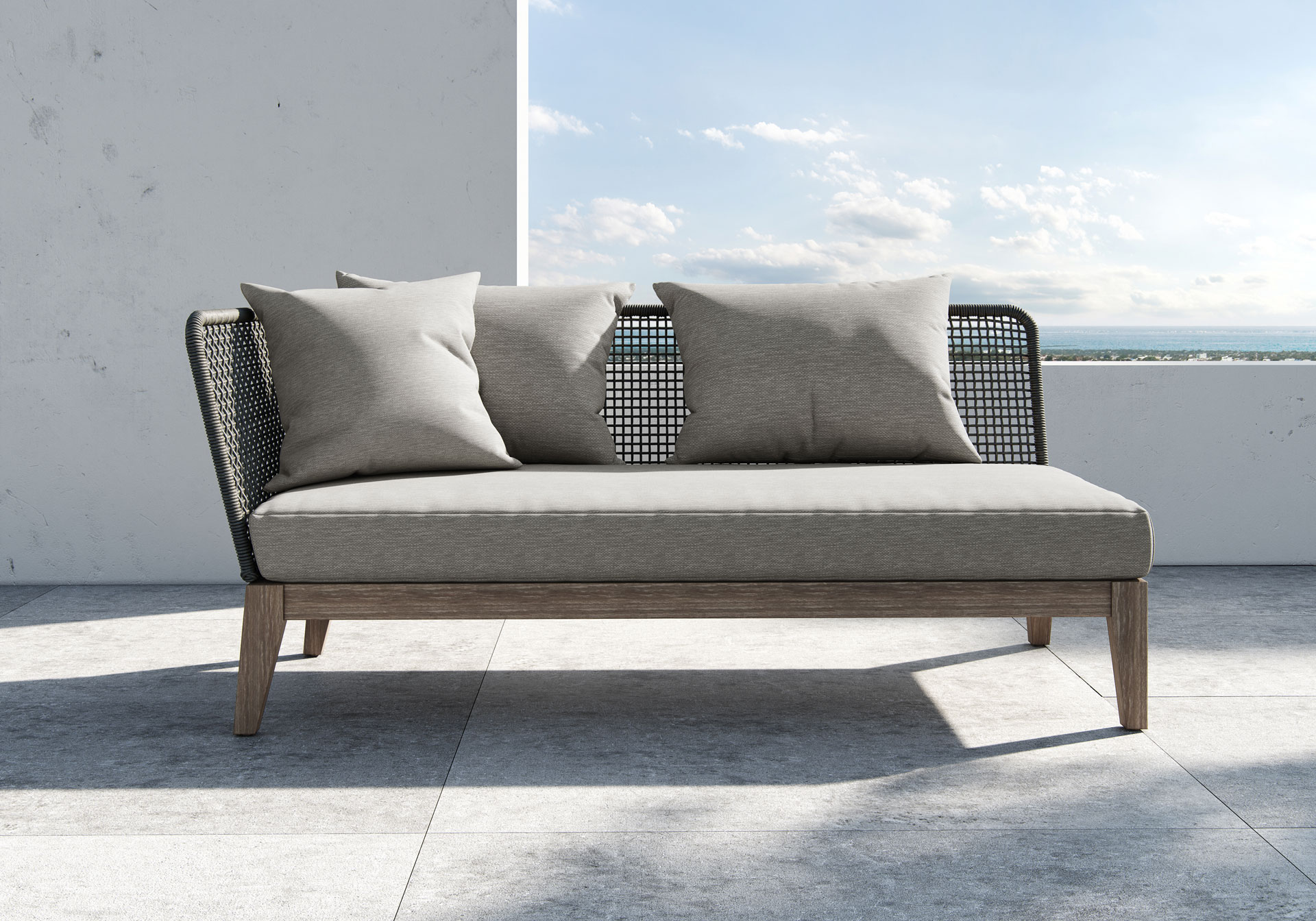 Modern Netta Open Sofa by Modloft