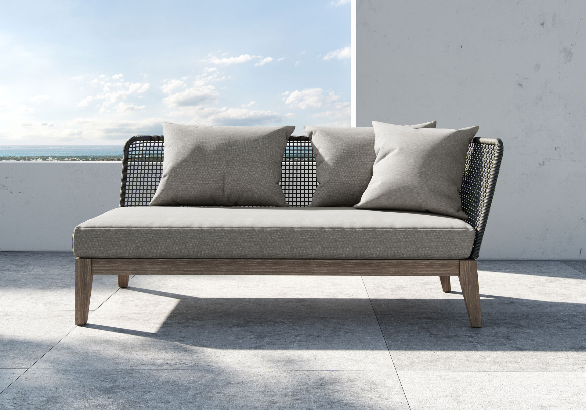 Modern Netta Open Sofa by Modloft