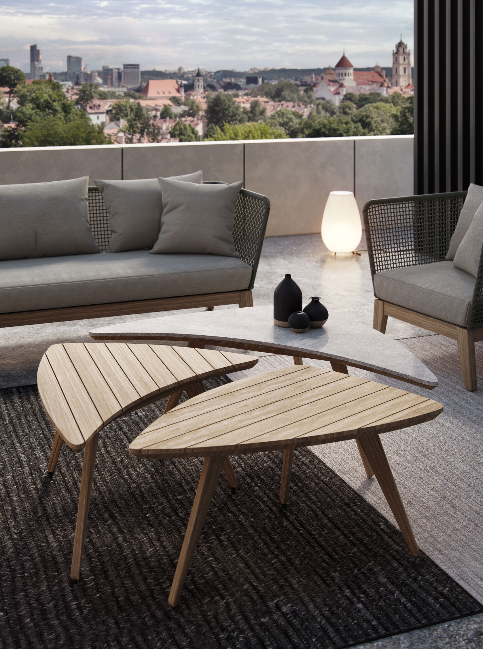 Modern Triplica Bunching Tables by Modloft