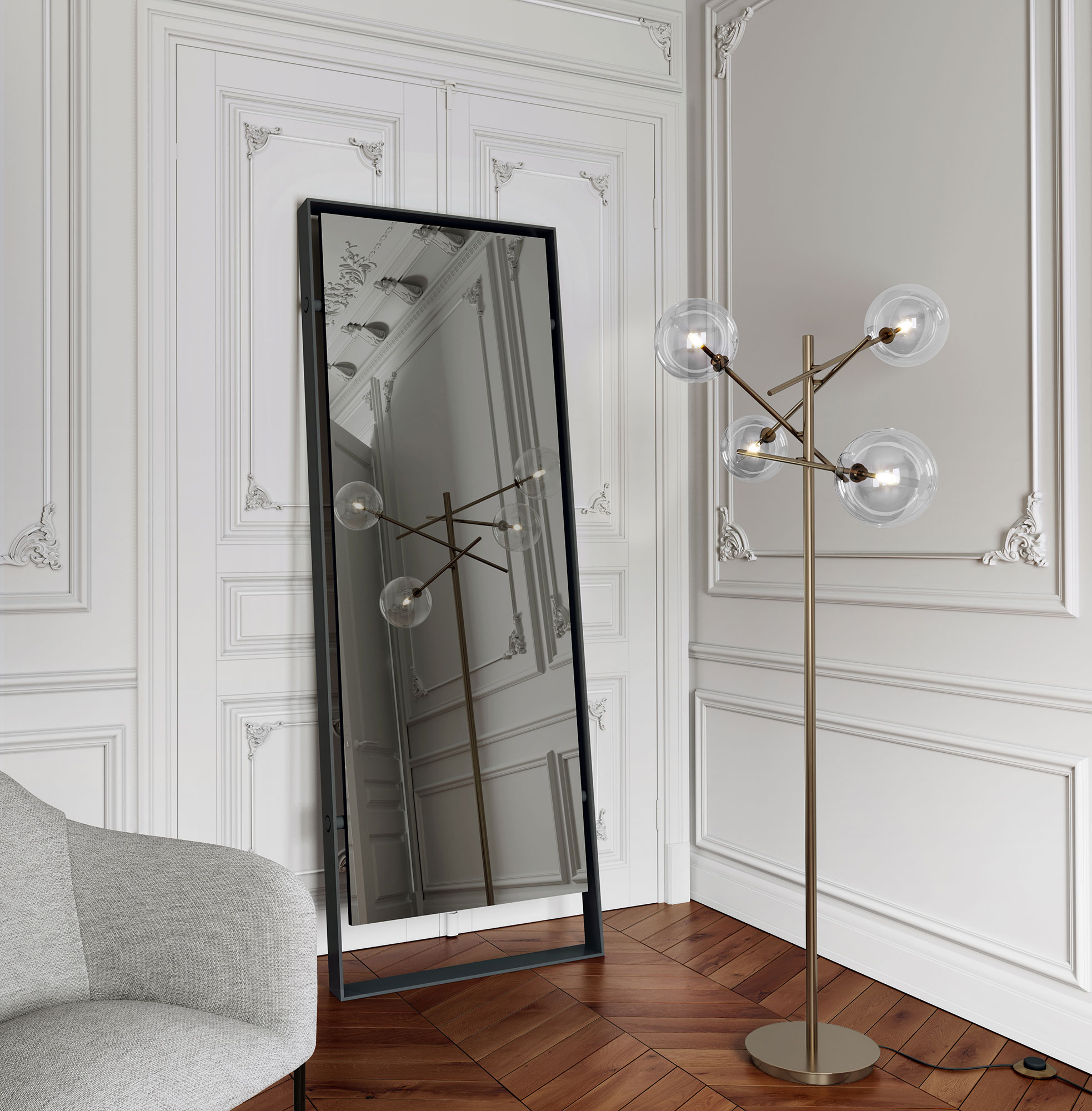 Modern Hackney Mirror by Modloft